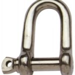 Rvs D-sluiting 10 mm